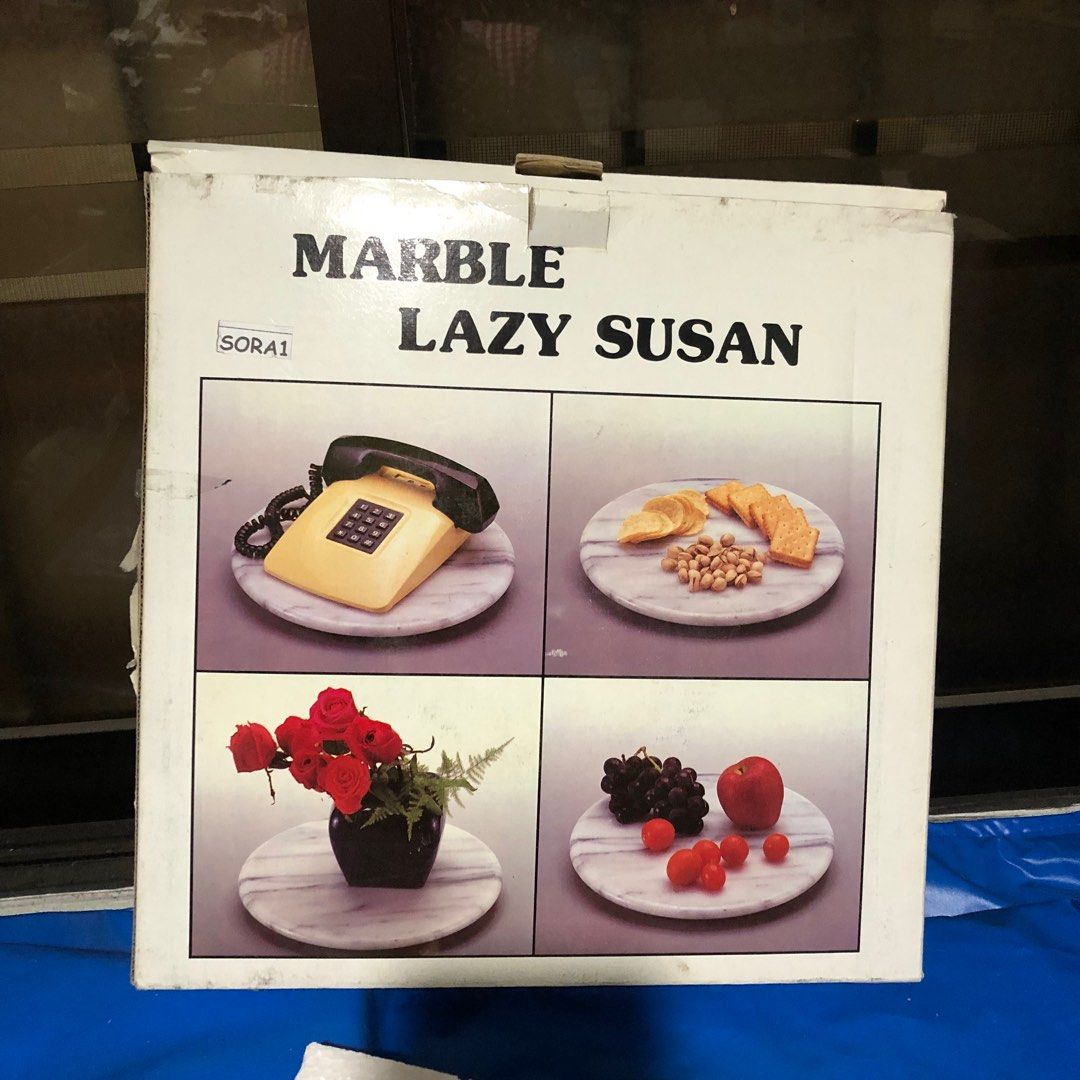 LAZY SUSAN (Category: Other Kitchenware & Tableware) located in Caloocan City. Submitted by e_o62059 (Listing ID 1311697977, Image 3). Description: Japan branded brand new in original box; pristine condition;natural marble ; multi purpose, (food /house );elegant color and design ;lifetime quality Size- D30cm x H1.3in+-.