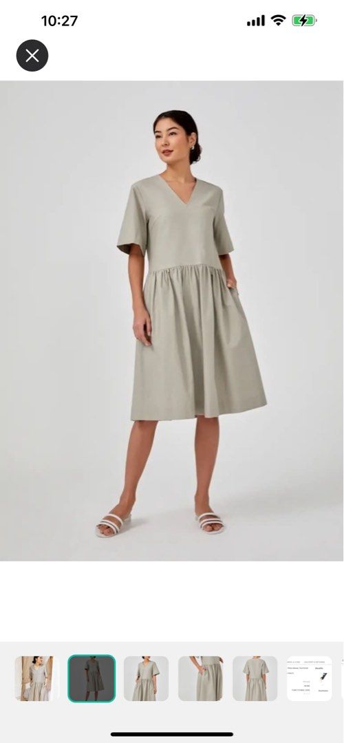 drop waist dress singapore Sydeus Drop-Waist Dress