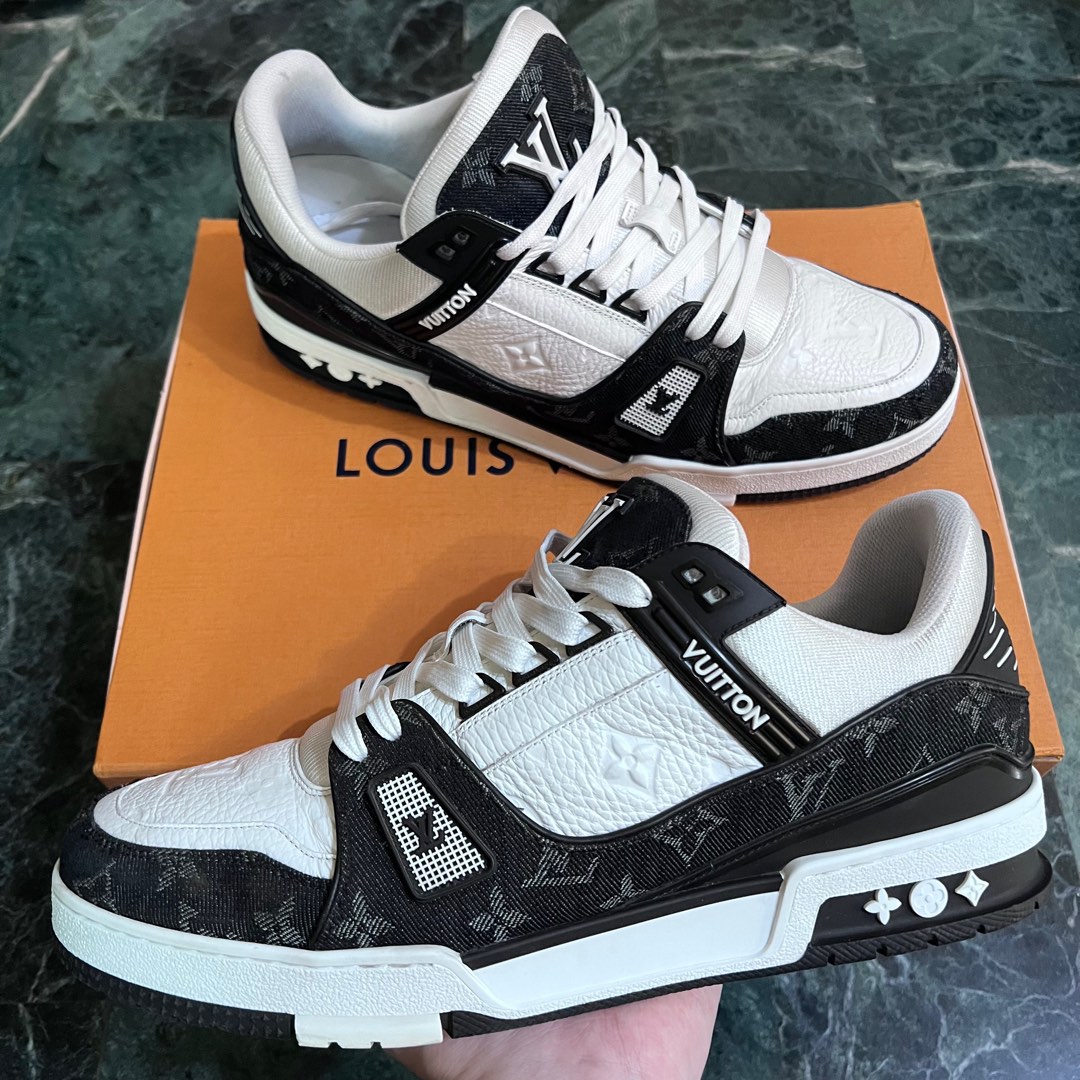 LV Trainer 黑牛仔, 名牌精品, 精品鞋款在旋轉拍賣
