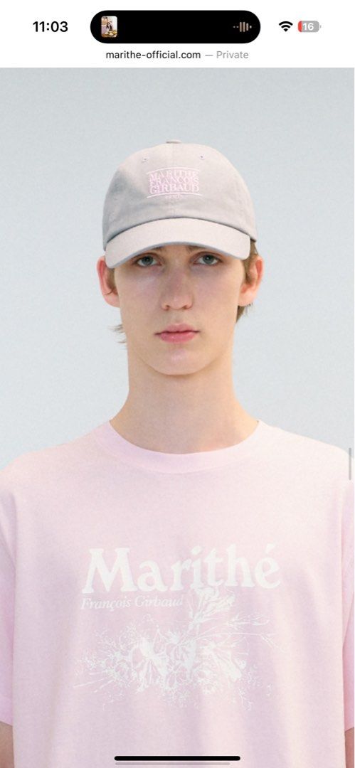 Marithe Small Logo Cap in Gray (Category: Caps & Hats) located in Singapore. Submitted by amandacwt (Listing ID 1306236794, Image 1). Description: bought it but it was too big for my head so didn’t wanted to let it rot in my cupboard, hope someone will adopt it ◡̈ .