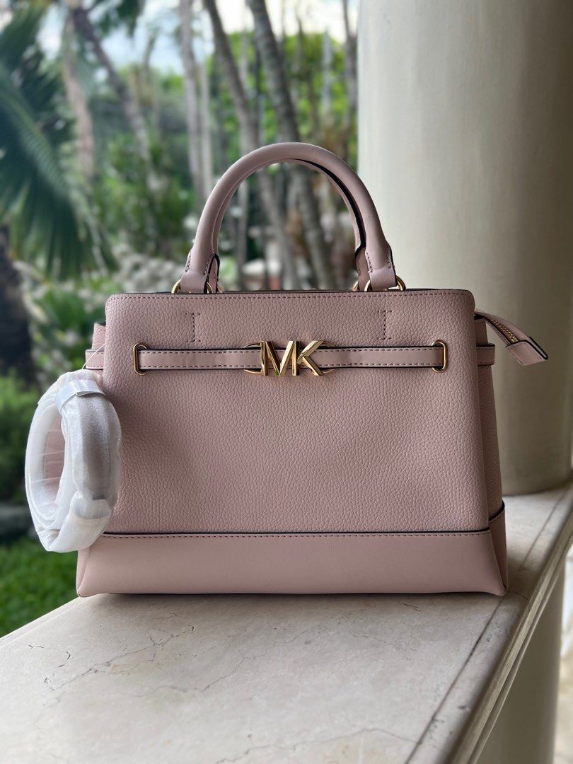 Michael kors reagan medium leather satchel hotsell