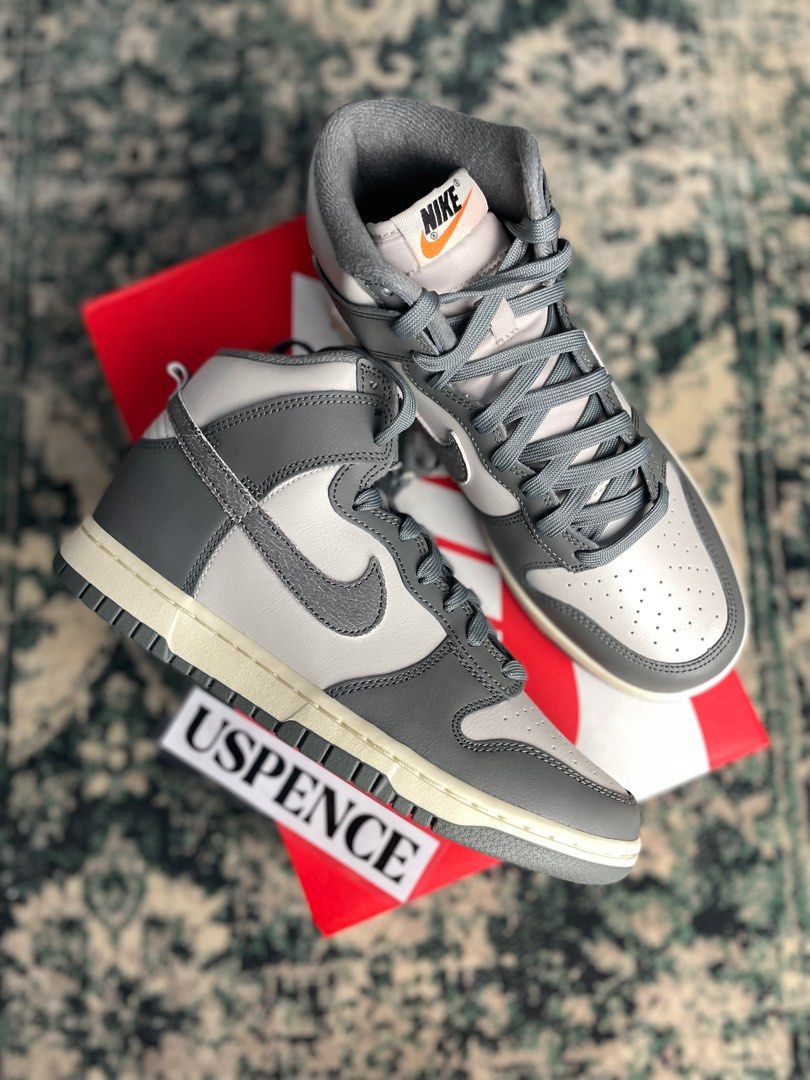 Nike Dunk High Light Bone Grey Men s Fashion Footwear Sneakers on Carousell