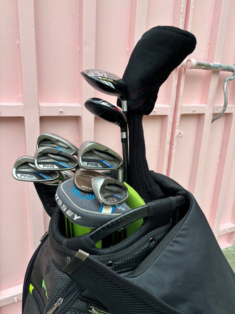 Ping G30 Golf Set for Beginners (Complete) (Category: Golf) located in Manila. Submitted by eclipse58 (Listing ID 1311559481, Image 3). Description: COMPLETE Ping G30 Golf Set ✅️ 5-9 Irons, Pitching Wedge, Cleveland RTX 56 degree & 60 degree ✅️ Ping G30 Driver, Taylormade Burner Superfast 3 Wood & Taylormade Aeroburner 5 Rescue ✅️ Odyssey Works Putter & Ping Golf Bag ✅️ Original Ping Steel Shaft & Golf Pride Grips ✅️ Very good condition & NO ISSU