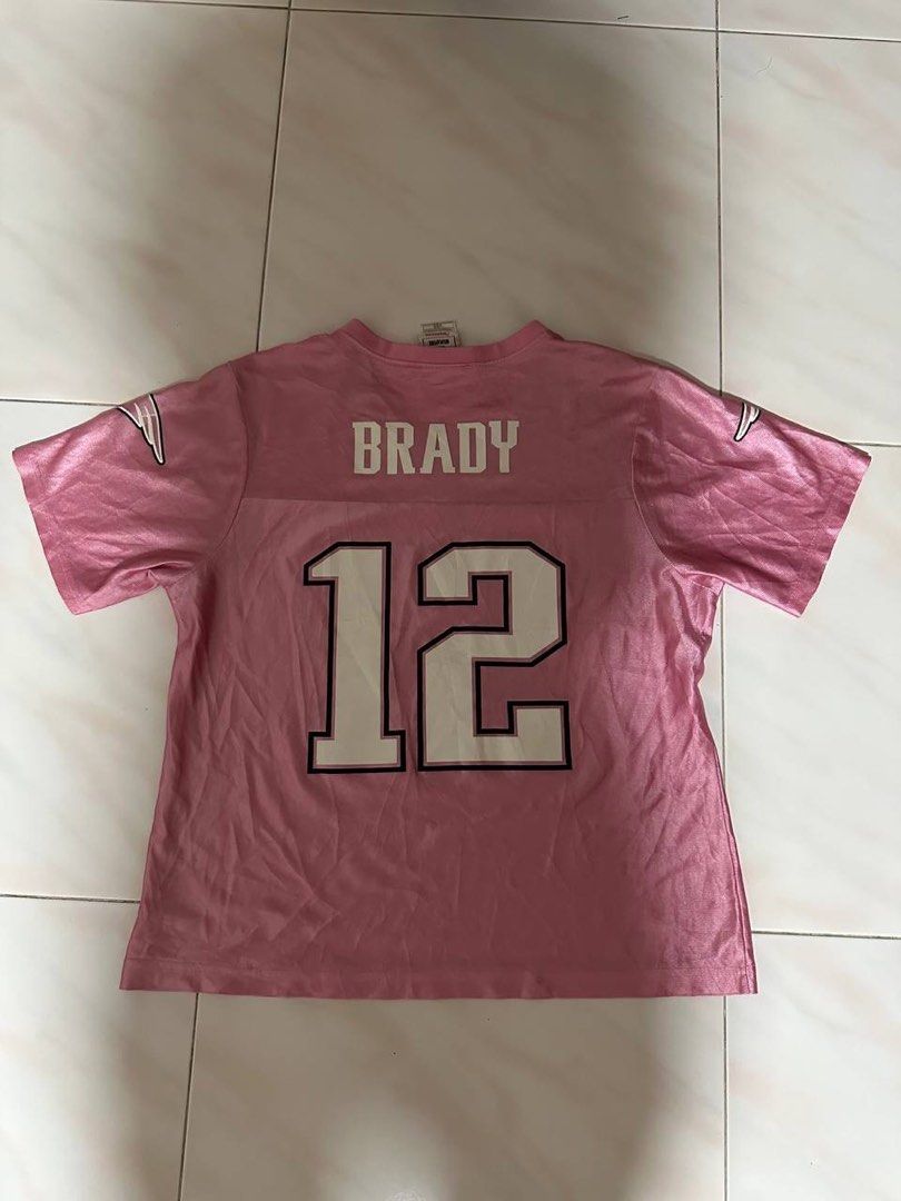 Pink nfl jersey Brady Women s Fashion Tops Shirts on Carousell