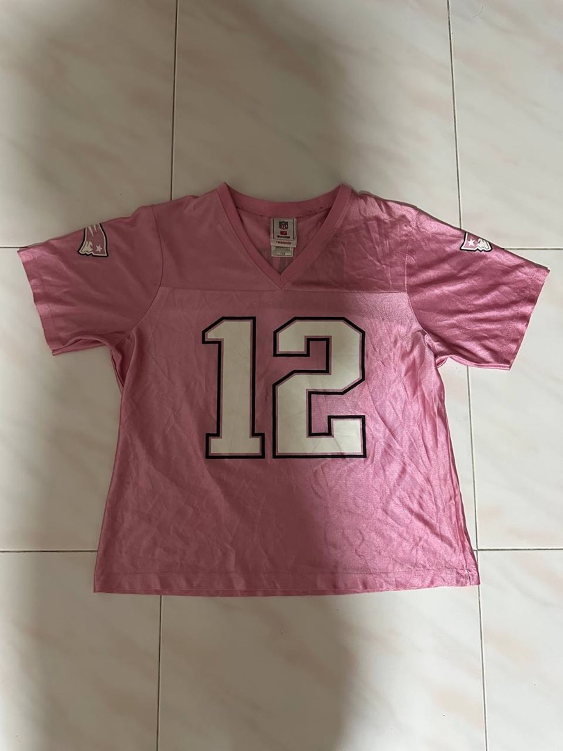 Pink nfl jersey Brady Women s Fashion Tops Shirts on Carousell