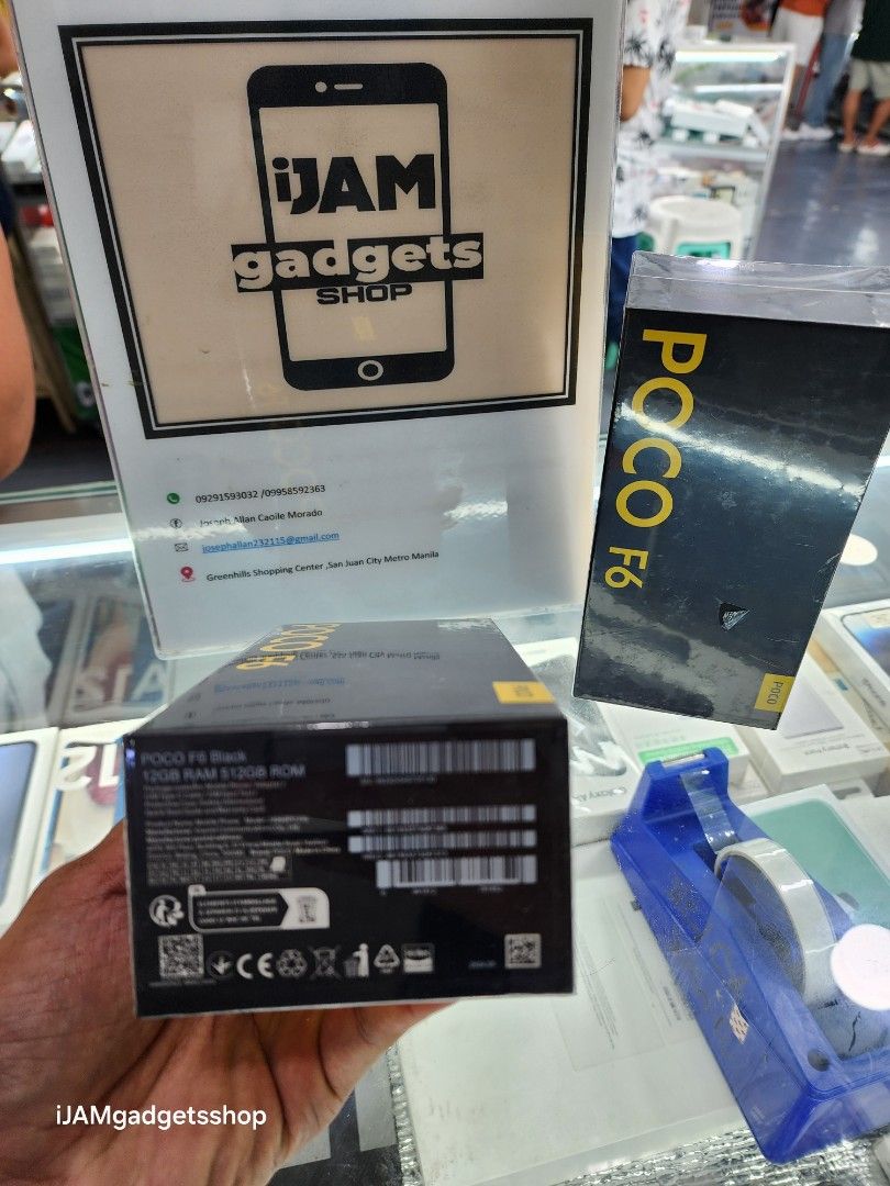 Poco f6 (Category: Xiaomi) located in Manila. Submitted by ijamgadgetsshop (Listing ID 1311563120, Image 2). Description: xiaomi poco f6 brandnew sealed✅️ 12/ 512✅️ chespest price✅️.