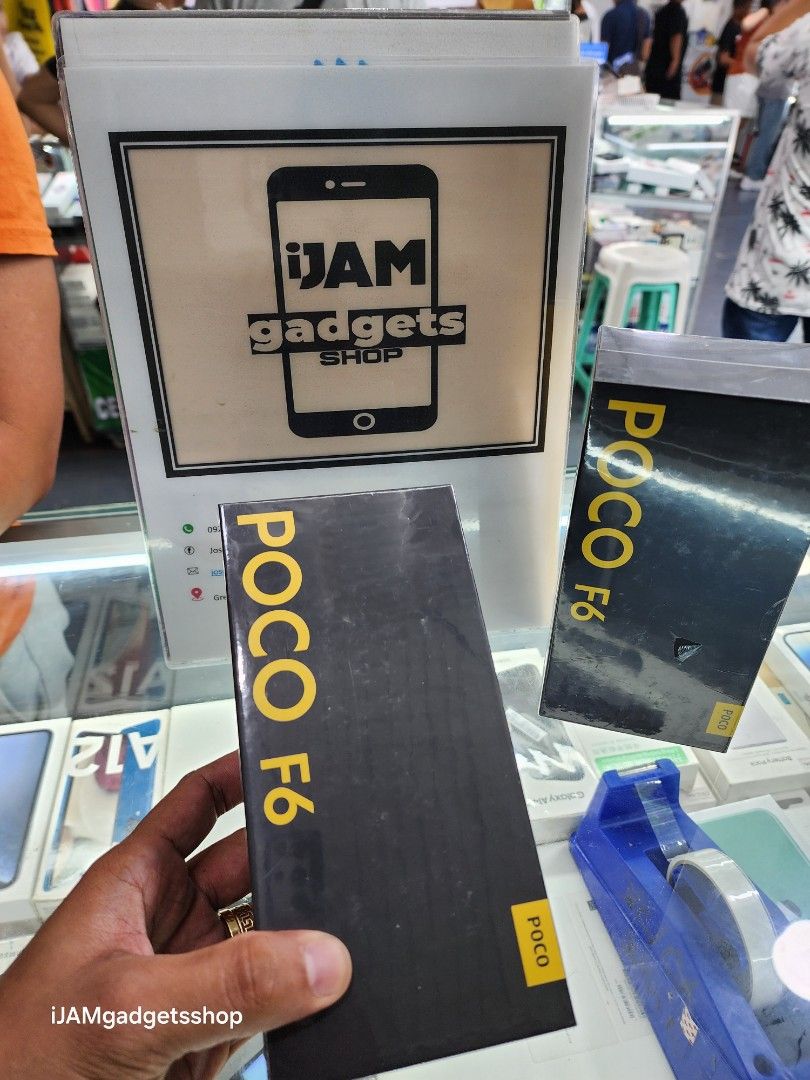 Poco f6 (Category: Xiaomi) located in Manila. Submitted by ijamgadgetsshop (Listing ID 1311563120, Image 1). Description: xiaomi poco f6 brandnew sealed✅️ 12/ 512✅️ chespest price✅️.