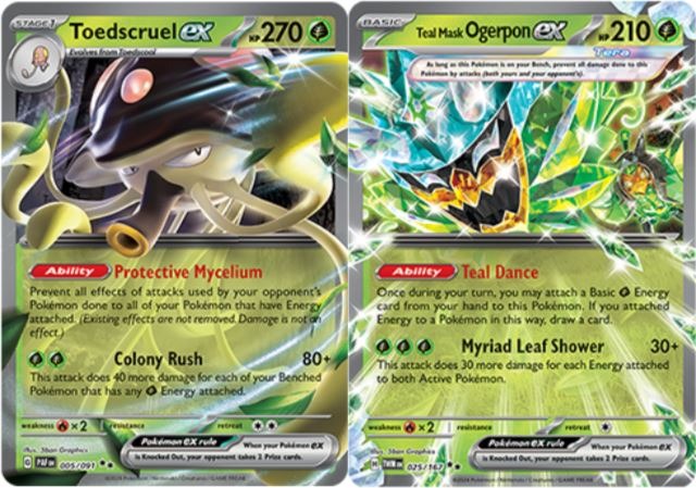 Pokemon TCG Toedscruel ex Teal Mask Ogerpon ex Deck, Hobbies & Toys ...
