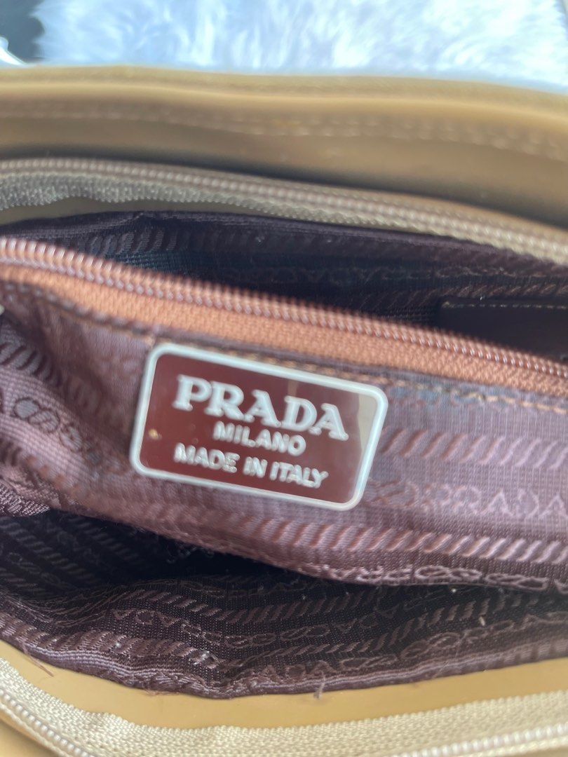 Prada dark/yellow brown suede leather (Category: Luxury Bags & Wallets) located in Quezon City. Submitted by 1Jippy (Listing ID 1311586714, Image 3). Description: .