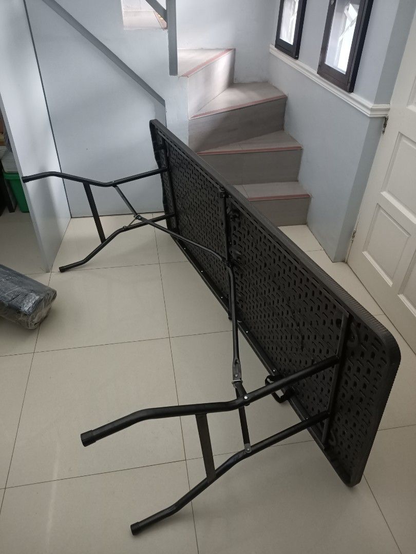 PRIMETIME 6FT. RATTAN TABLE (Category: Tables & Sets) located in Manila. Submitted by kristinecler (Listing ID 1311701242, Image 2). Description: PRIMETIME PREMIUM 6FT. RECTANGULAR, RATTAN LOOK TABLE. Lenght - 182.88cm Width - 76.2cm Height - 73.66 RFS: DECLUTTERING.