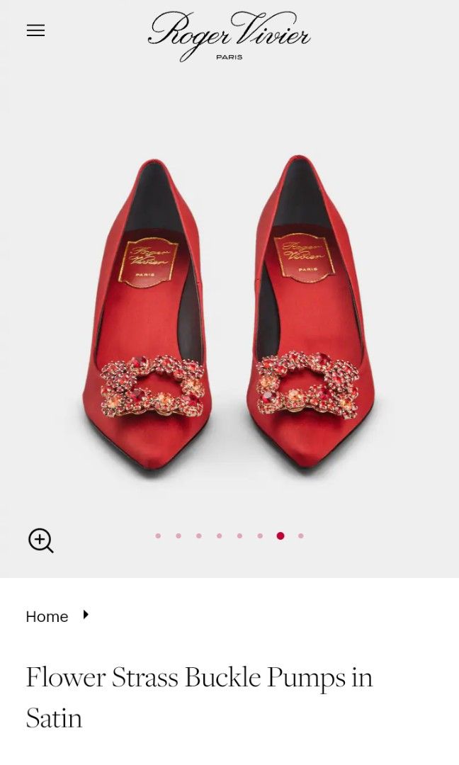 Roger Viever Flower Strass Red (Category: Sneakers & Footwear) located in Quezon City. Submitted by slimepapi88 (Listing ID 1307641427, Image 3). Description: still in good condition need cleaning kasi natambak no box price is negotiable.