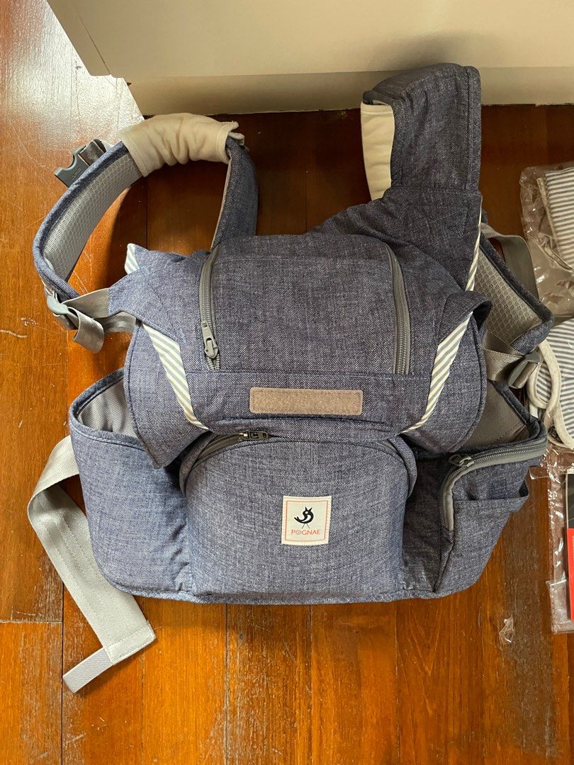 Sale] Pognae No 5 Baby Carrier (Denim Blue), Babies & Kids, Going 
