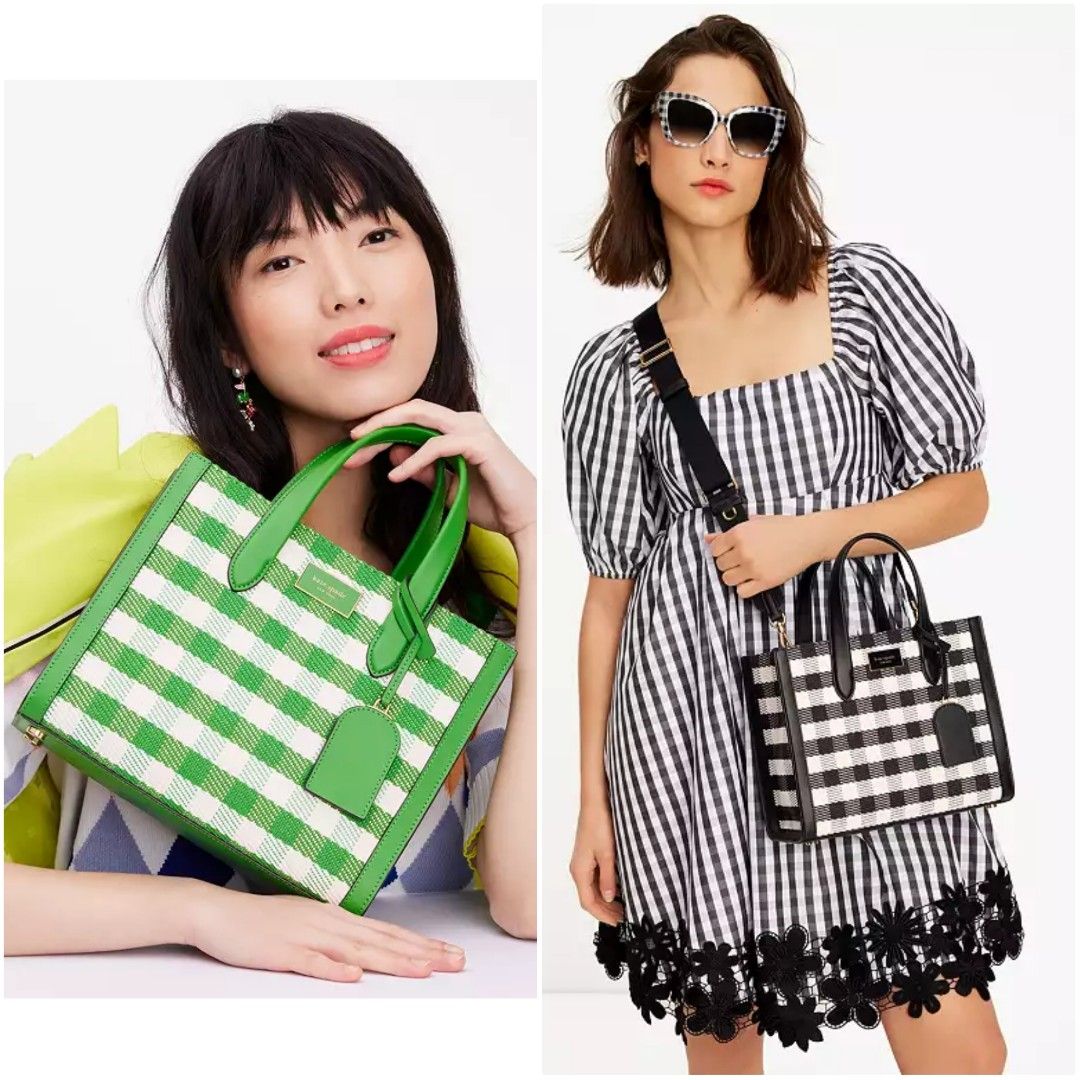 SALES (Ends 8 Jul 2024 Noon) Kate Spade Manhattan Gingham