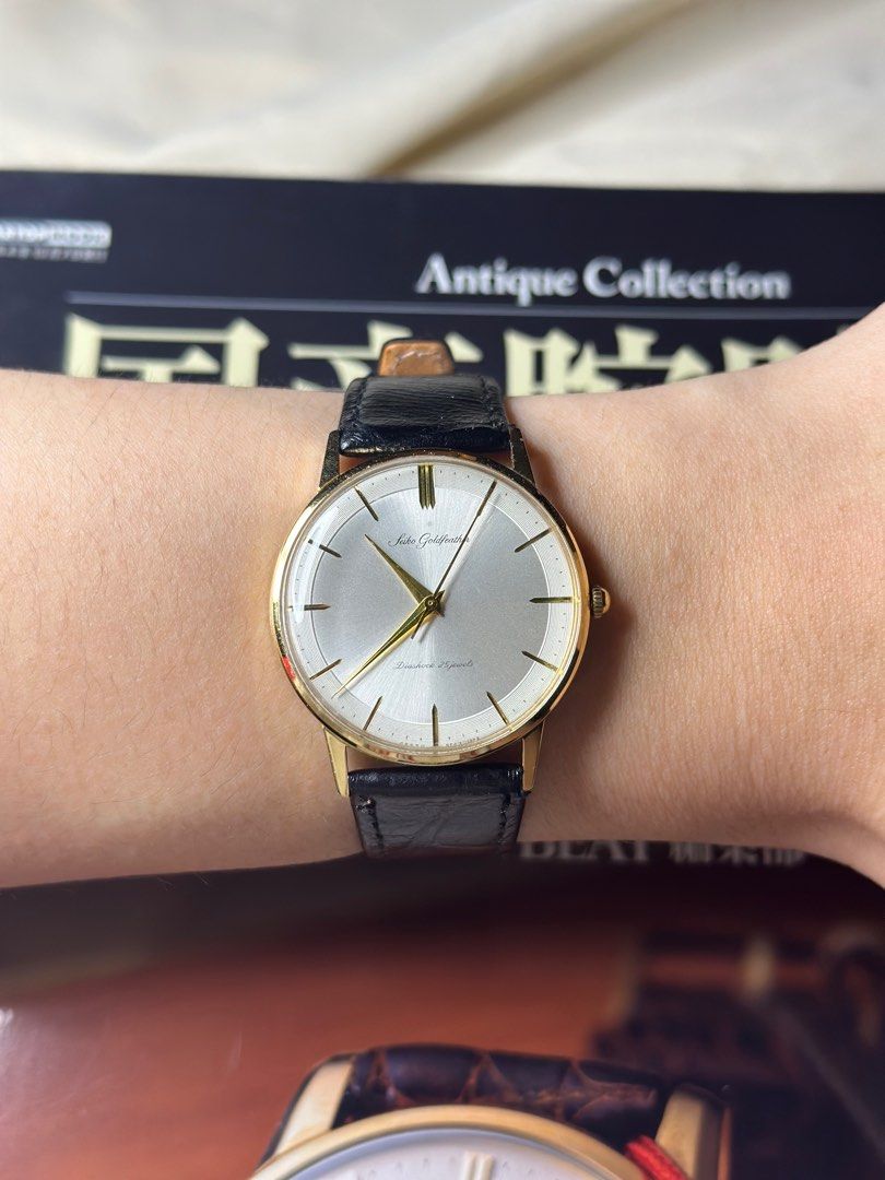 セイコー ゴールドフェザー 14金 SEIKO ゴールドフェザー 18k 手巻き