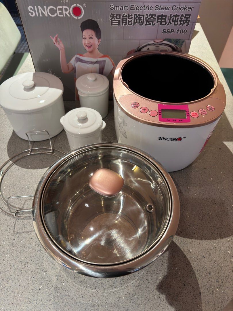 SSP 100 Smart Electric Double Chamber Technique 4L Stew Cooker SINCERO