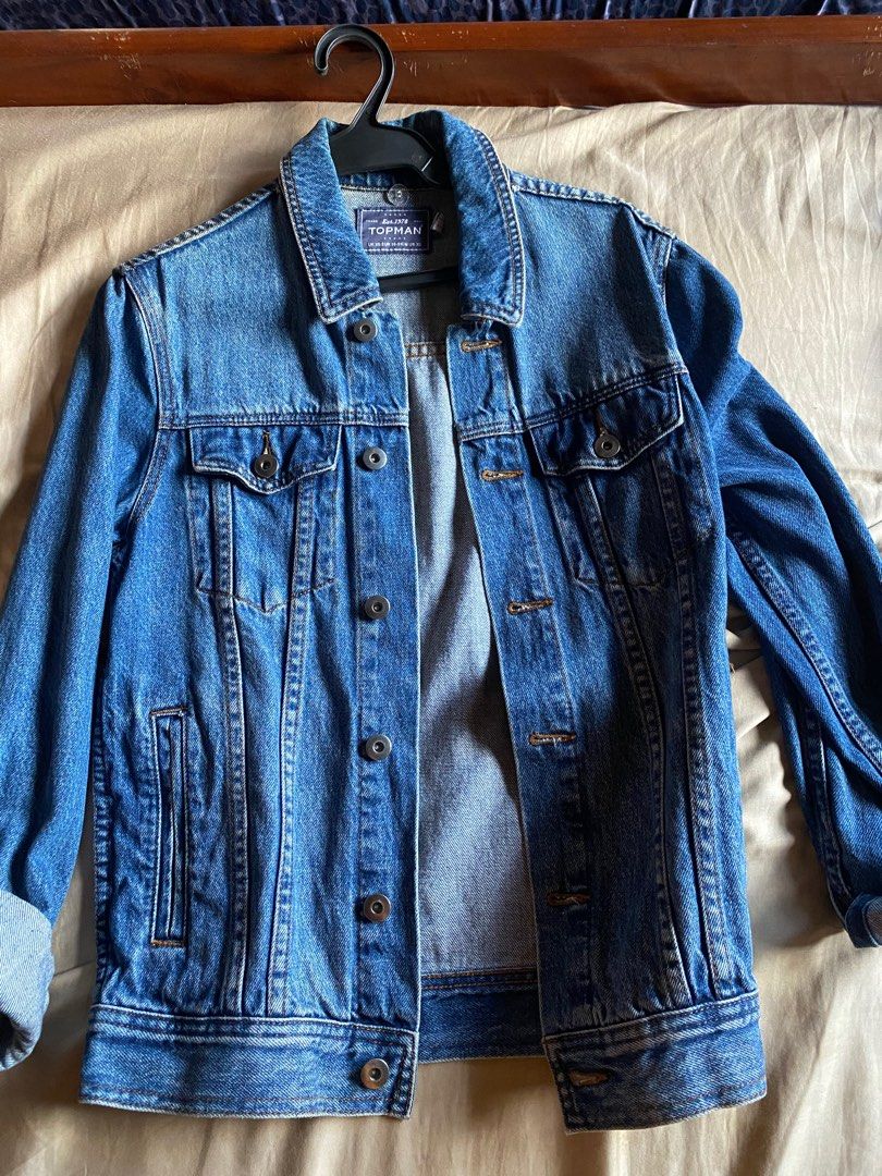Topman Denim Jacket (Category: Coats, Jackets and Outerwear) located in Quezon City. Submitted by flacko.mnl (Listing ID 1311595176, Image 1). Description: No flaws.