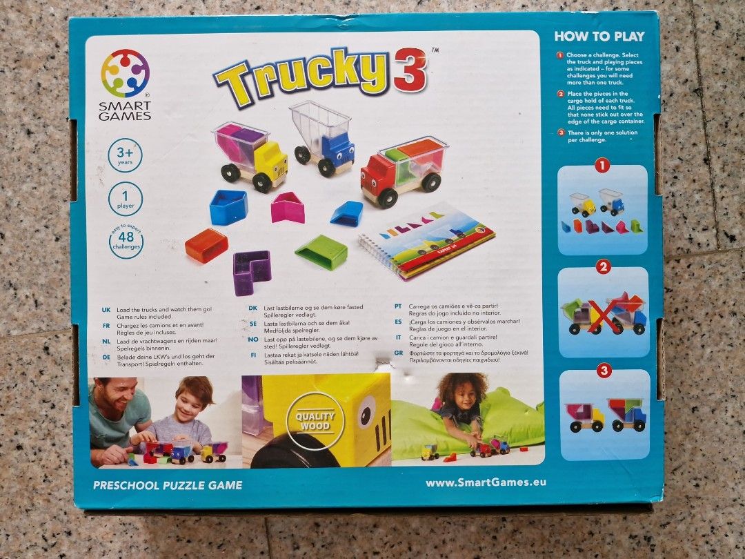 Joc de logica Smart Games - Trucky 3, 48 de provocari, 3+ ani, editie