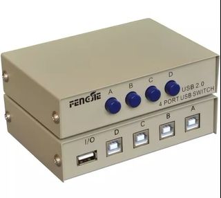 USB Printer Sharing Switch: 4 Computers to 1 Printer451823868178616320