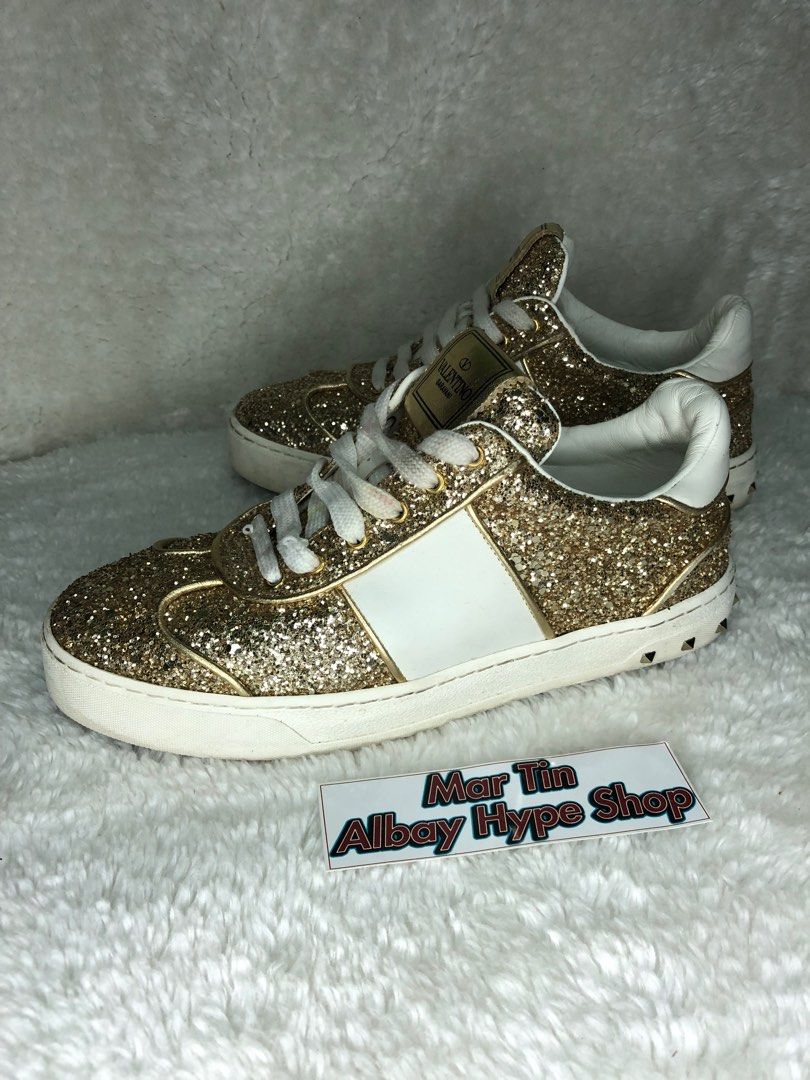 Valentino fly crew glitter best sale