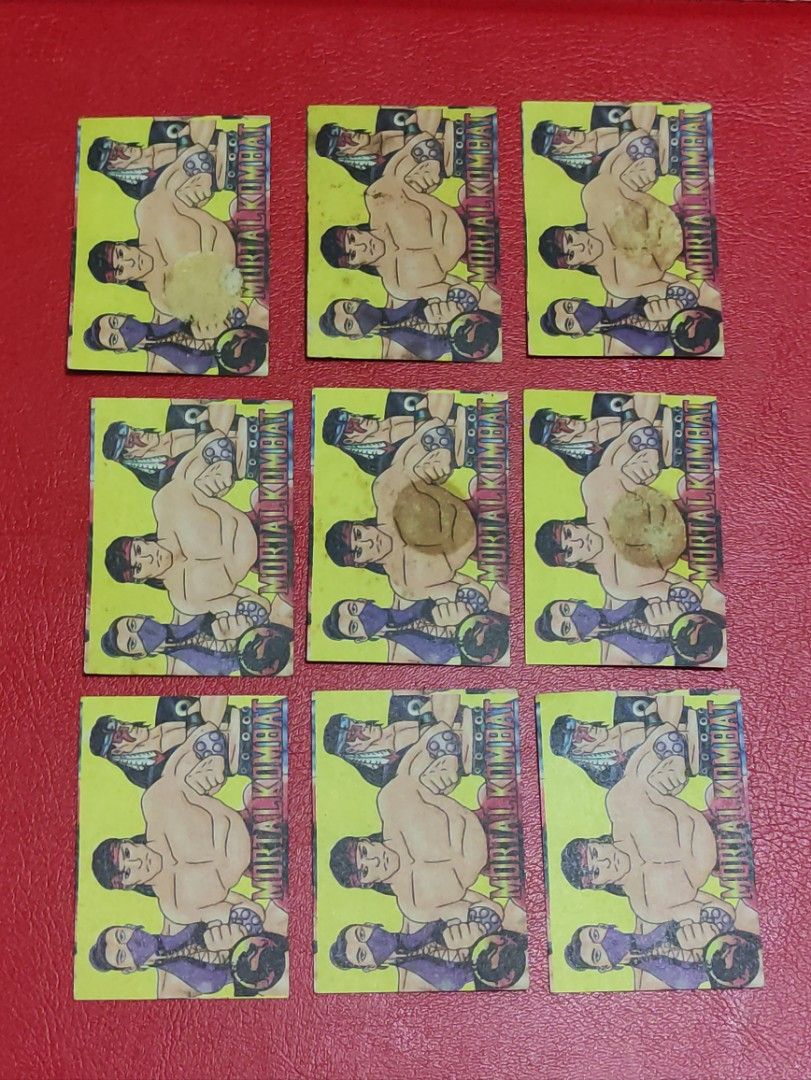 Vintage Mortal Kombat Teks Cards (Category: Raw Singles) located in Lipa City. Submitted by mark_collections (Listing ID 1311660144, Image 2). Description: Vintage Mortal Kombat Teks Cards - 9 pcs Mode of Payment: Gcash.