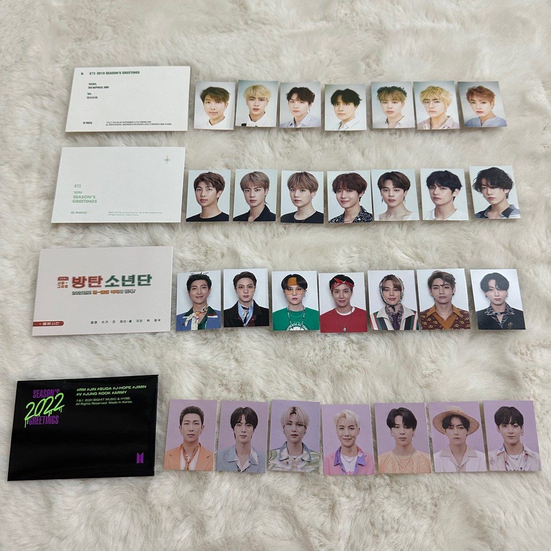 wts bts id photo seasons greetings 2019 , Toys & Collectibles, Fan