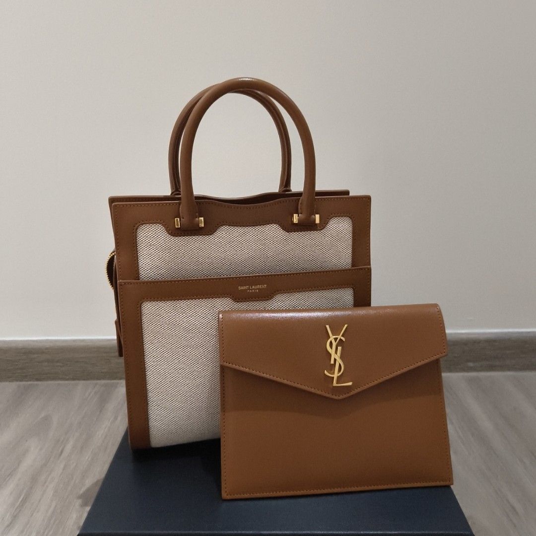 YSL Uptown Handbag Avec Tass comes with cross body strap attached Luxury Bags Wallets on Carousell