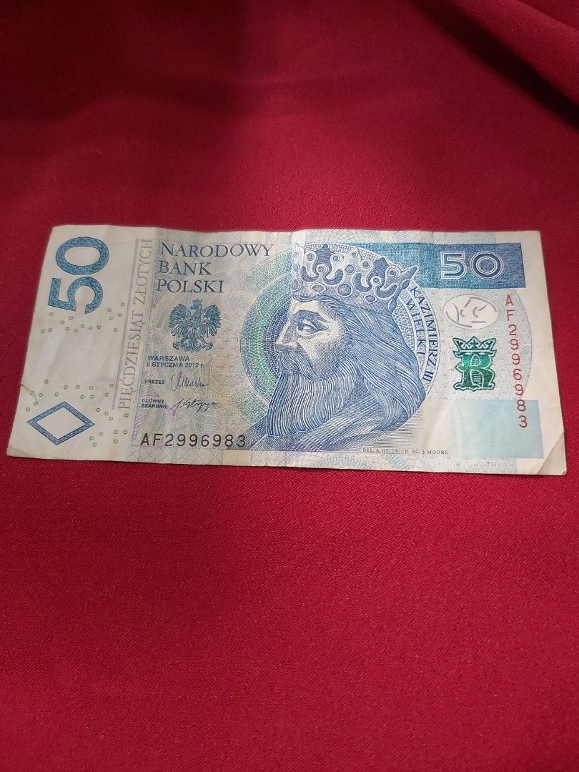 50波蘭幣/2012茲羅提幣（收藏品）, 書籍、休閒與玩具, 收藏、紀念品, 錢幣、紙鈔在旋轉拍賣