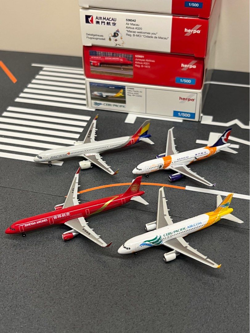 退坑細機系列] 1:500 飛機模型Herpa Hogan Sky500 Aero500