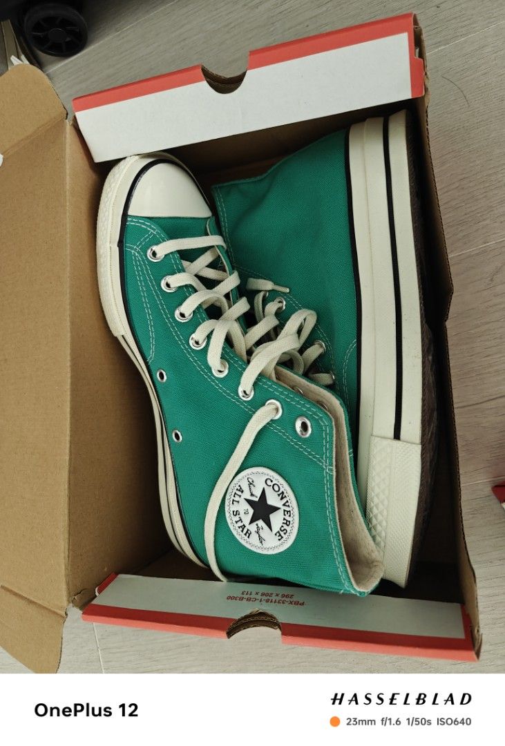 4th.June converse chuck Taylor 70 men women unisex high sneakers green size USA 7.5