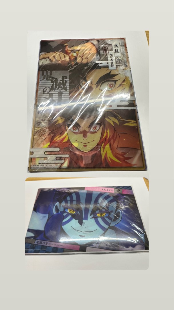 鬼滅之刃 無限列車 名場面相卡 小poster 透明 炎柱煉獄杏壽郎 上弦三一猗窩座 炭治郎 香奈乎, 其他, 其他 - Carousell