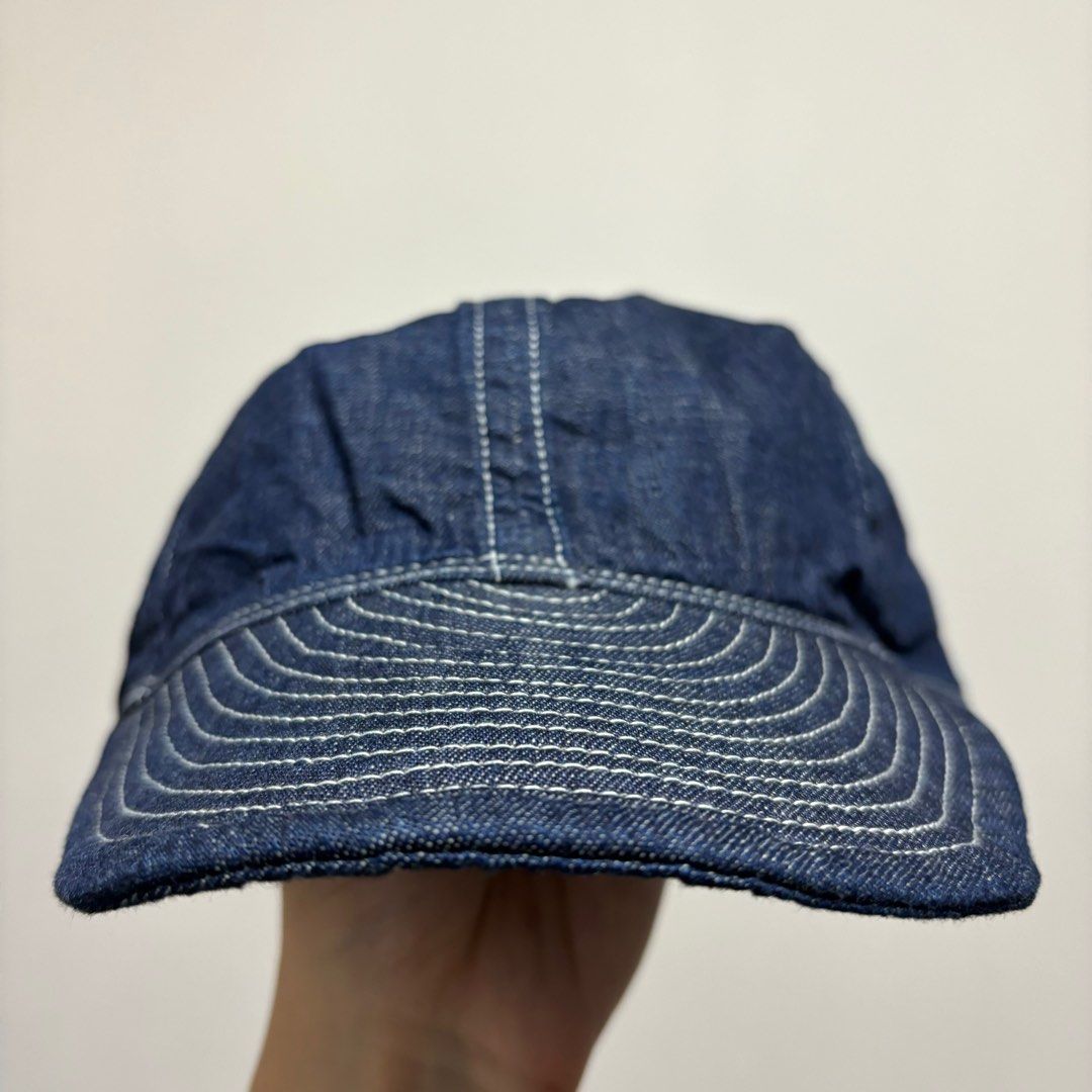 全新 現貨 正貨 日本 品牌 🇯🇵 TCB Jeans 40's One Wash Denim Cap XL Made in Japan  10.5oz 牛仔 丹寧 機修帽 戰俘帽 ⚠️ 其他尺寸免問 ⚠️