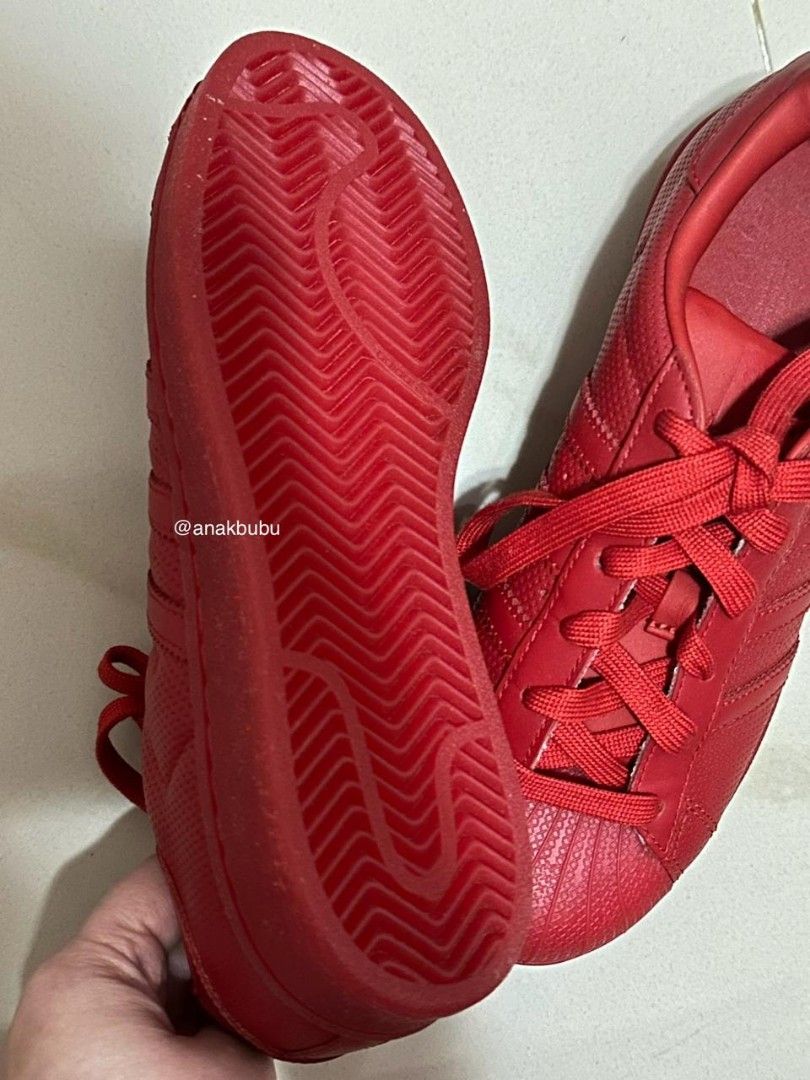 NETT ADIDAS SUPERSTAR Trainers-Red (NBU)