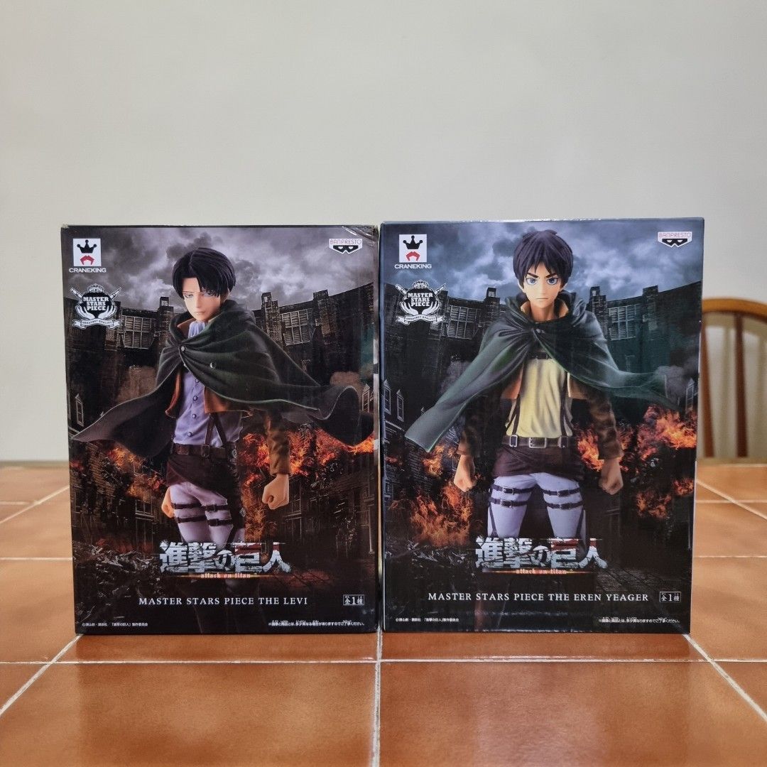 Attack on Titan - Levi & Eren - Master Stars Piece Banpresto MSP - Anime  Figure Figurine, Hobbies & Toys, Toys & Games on Carousell