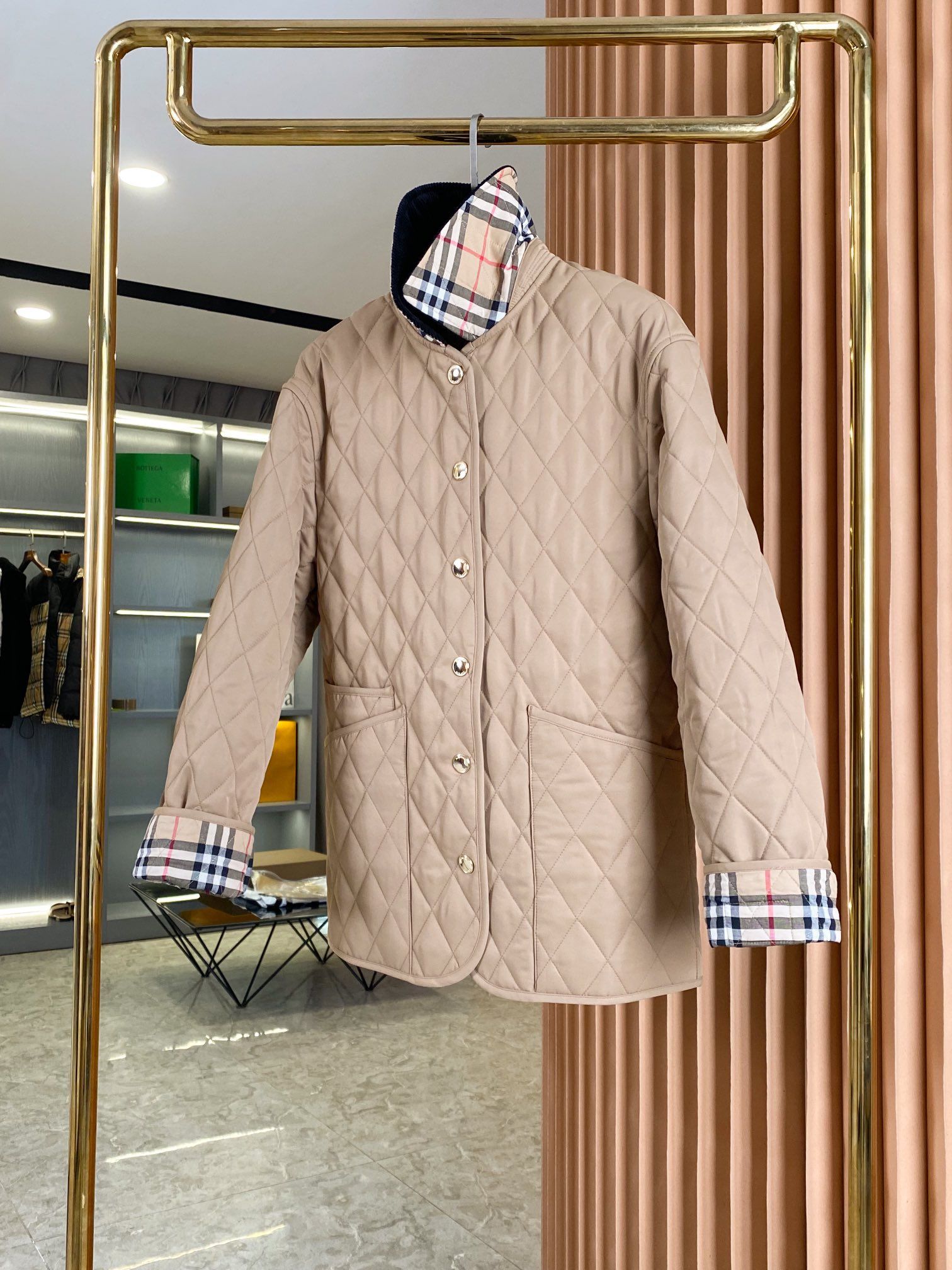Burberry diamond vintage check jacket sales