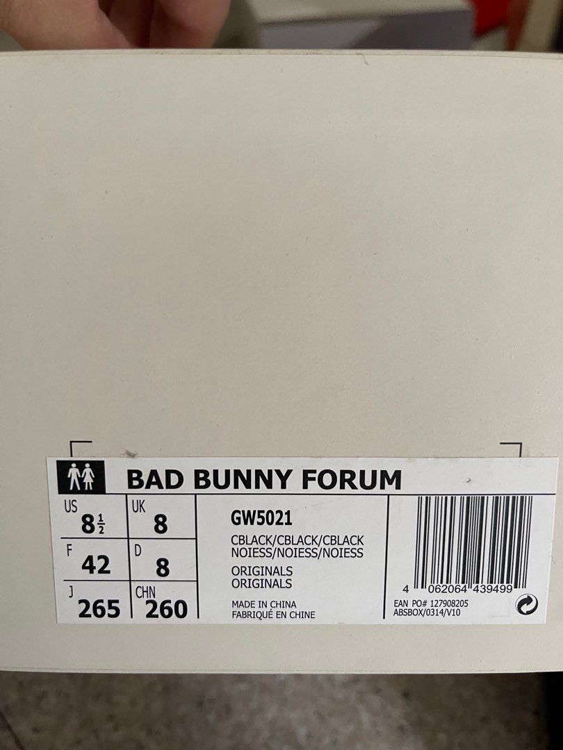 Bad Bunny x adidas Fourm US8.5, Men's Fashion, Footwear, Sneakers on  Carousell