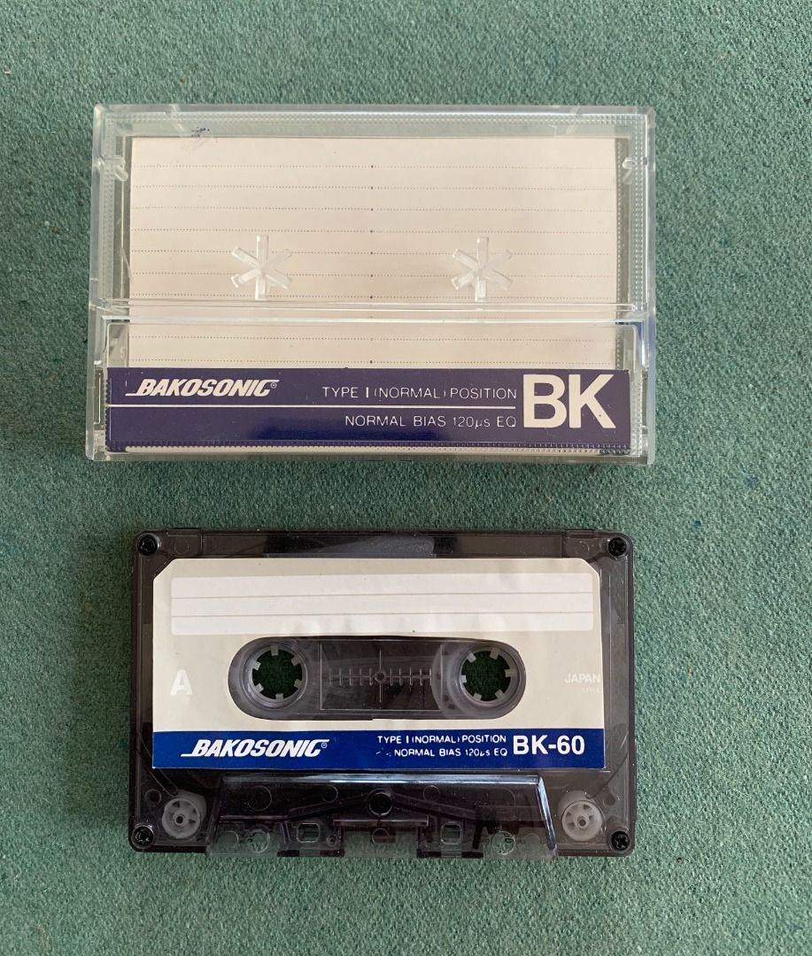 BAKOSONIC BK-60 Blank Tape (Category: Music Accessories) located in Iligan City. Submitted by rarefind (Listing ID 1307000374, Image 3). Description: Blank Cassette Tape NOT GOOD FOR RECORDING. USE AS BLANK CASE and PARTS REPLACEMENT Condition -- Brand New & Sealed Note: Just send Message/Chat if ever you have question as to the condition of the items. NO EXCHANGE / RETURN..