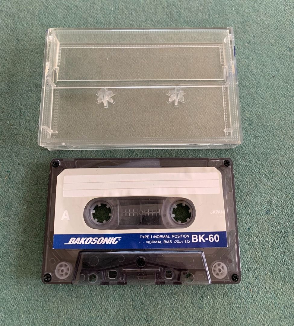 BAKOSONIC BK-60 Blank Tape (Category: Music Accessories) located in Iligan City. Submitted by rarefind (Listing ID 1307000374, Image 2). Description: Blank Cassette Tape NOT GOOD FOR RECORDING. USE AS BLANK CASE and PARTS REPLACEMENT Condition -- Brand New & Sealed Note: Just send Message/Chat if ever you have question as to the condition of the items. NO EXCHANGE / RETURN..