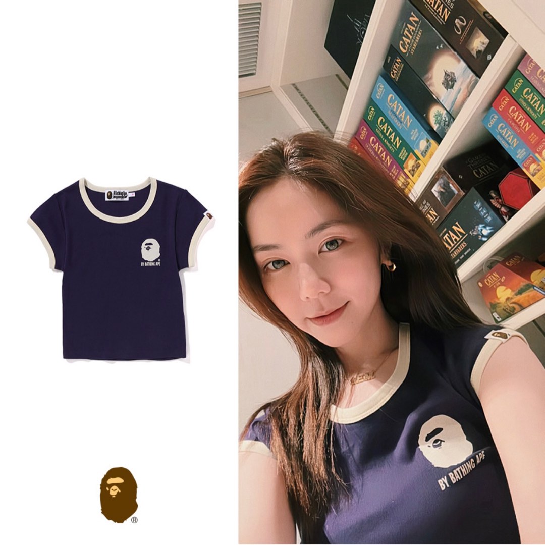 爆買いしたい TEE, TRIM CROPPED APE BATHING BAPE Women's Tops Fashion, トップス