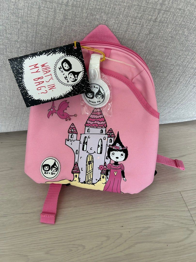 BNWT Babymel Zip and Zoe Mini Backpack PINK with Safety Harness Reins toddler girl backpack Babies Kids Going Out Other Babies Going Out Needs on Carousell