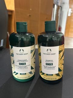 Body shop anti-dandruff shampoo and conditioner ginger