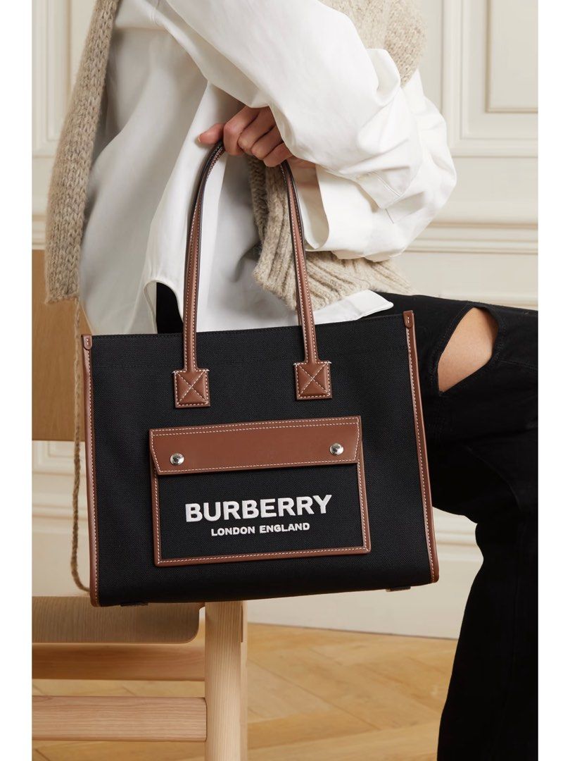 Burberry tote bag black shop