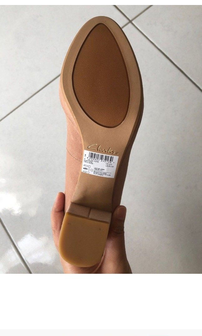Clarks pink heels top