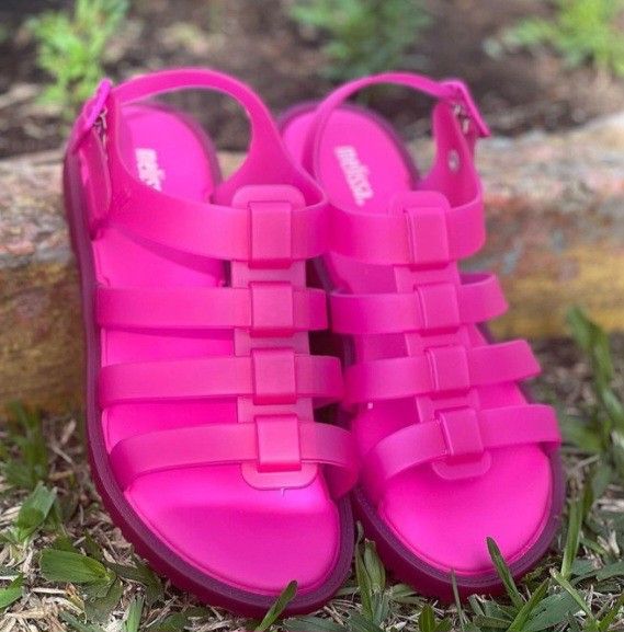 CLEREANCE SALE) MELISSA SHOES FLOX PINK ROSE, Fesyen Wanita