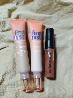 Colourette First Base Everyday Skin Tint SPF 30 in Puerto (Medium Neutral), Bonbon (Fair Cool) with Free Colourtint in Ocean