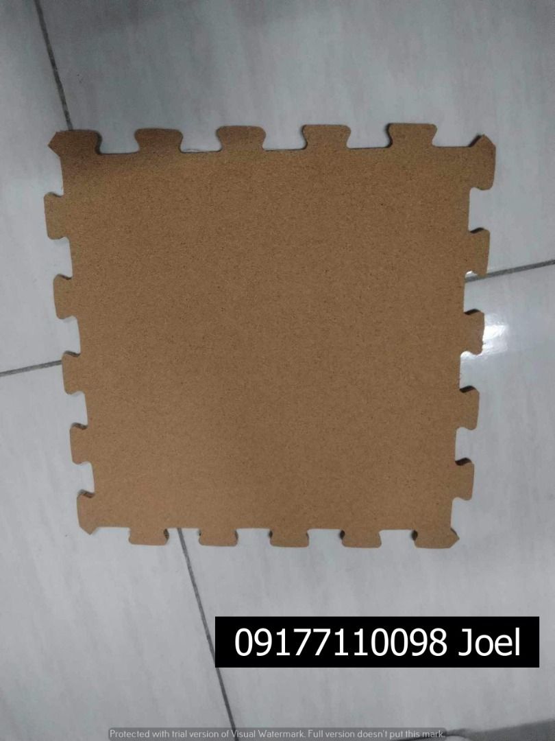 CORK SHEET PAZZLE (Category: Construction & Building Materials) located in Manila. Submitted by joeyroque09 (Listing ID 1306910372, Image 1). Description: Cork sheet Puzzle Size: 300 x 300mm x 7mm price : 123/pc.
