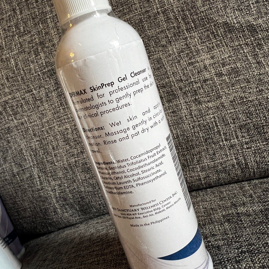 Dermax SkinPrep Gel Cleanser (Category: Face Care) located in Muntinlupa City. Submitted by kymiescloset (Listing ID 1306922676, Image 2). Description: Brandnew Manufacturing Date: 4/25/2024 Best Before: 4/25/2027 Stocks: 2.
