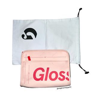 Glossier ~ Regular Pink Beauty Bag with dustbag (no red inner)