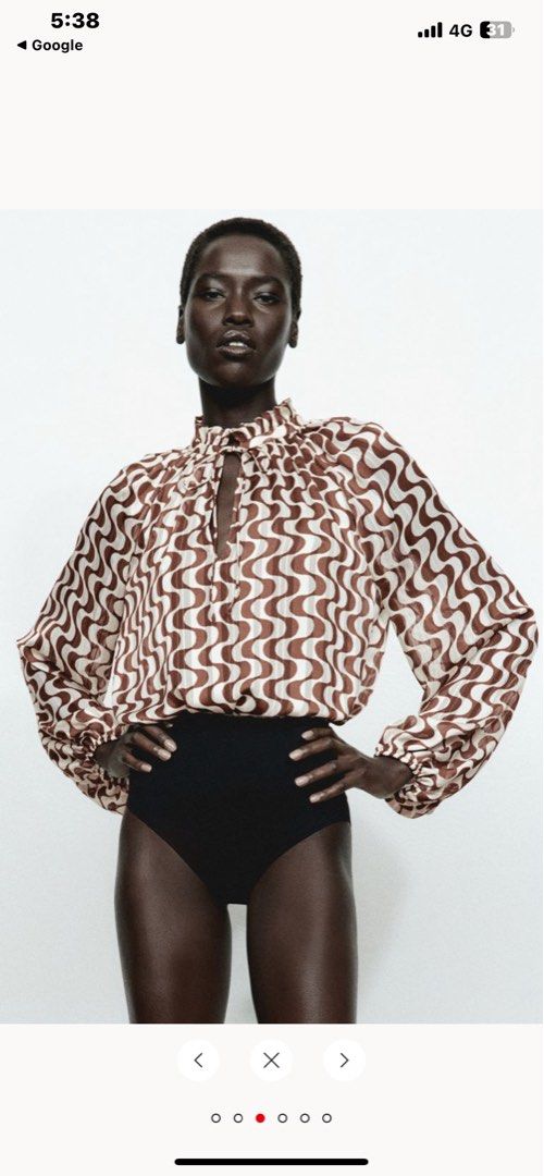 H&m creped blouse clearance