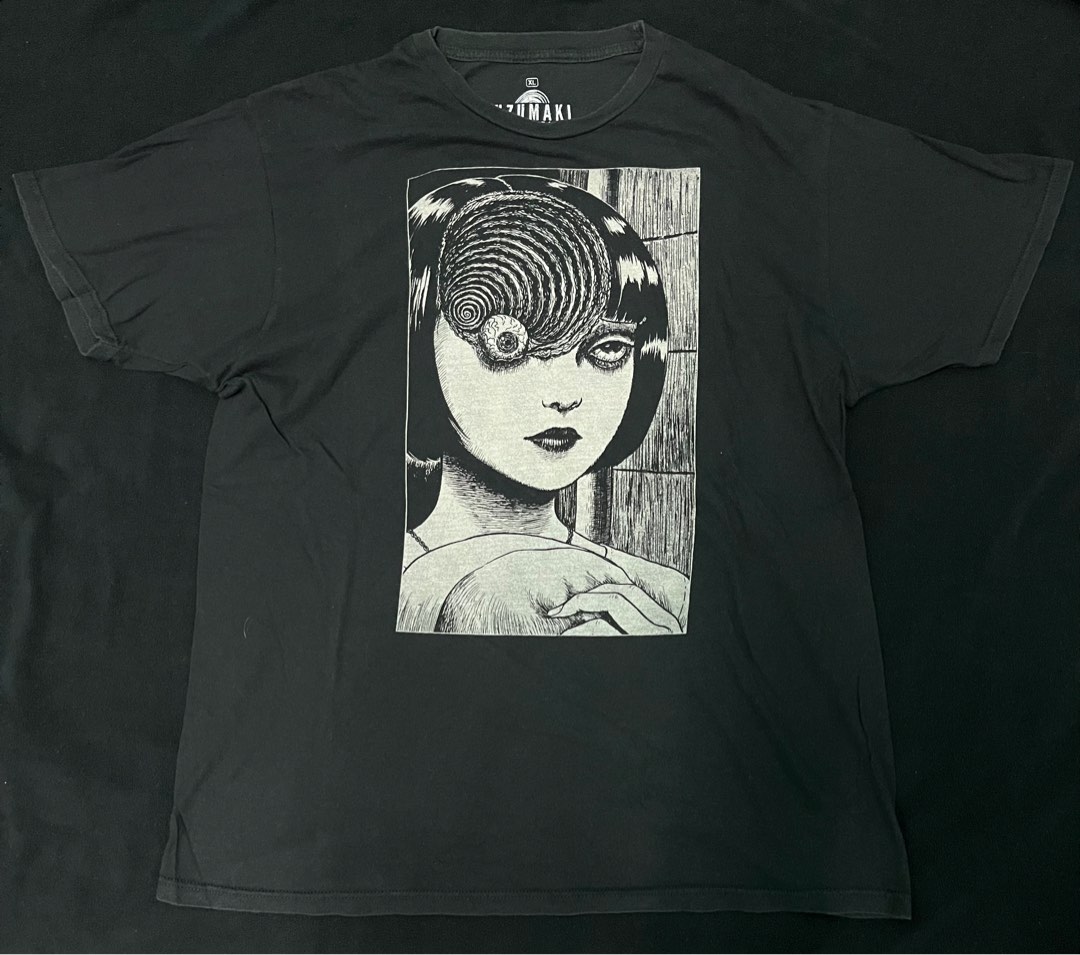 Junji ito uzumaki spiral eye, Men's Fashion, Activewear on Carousell