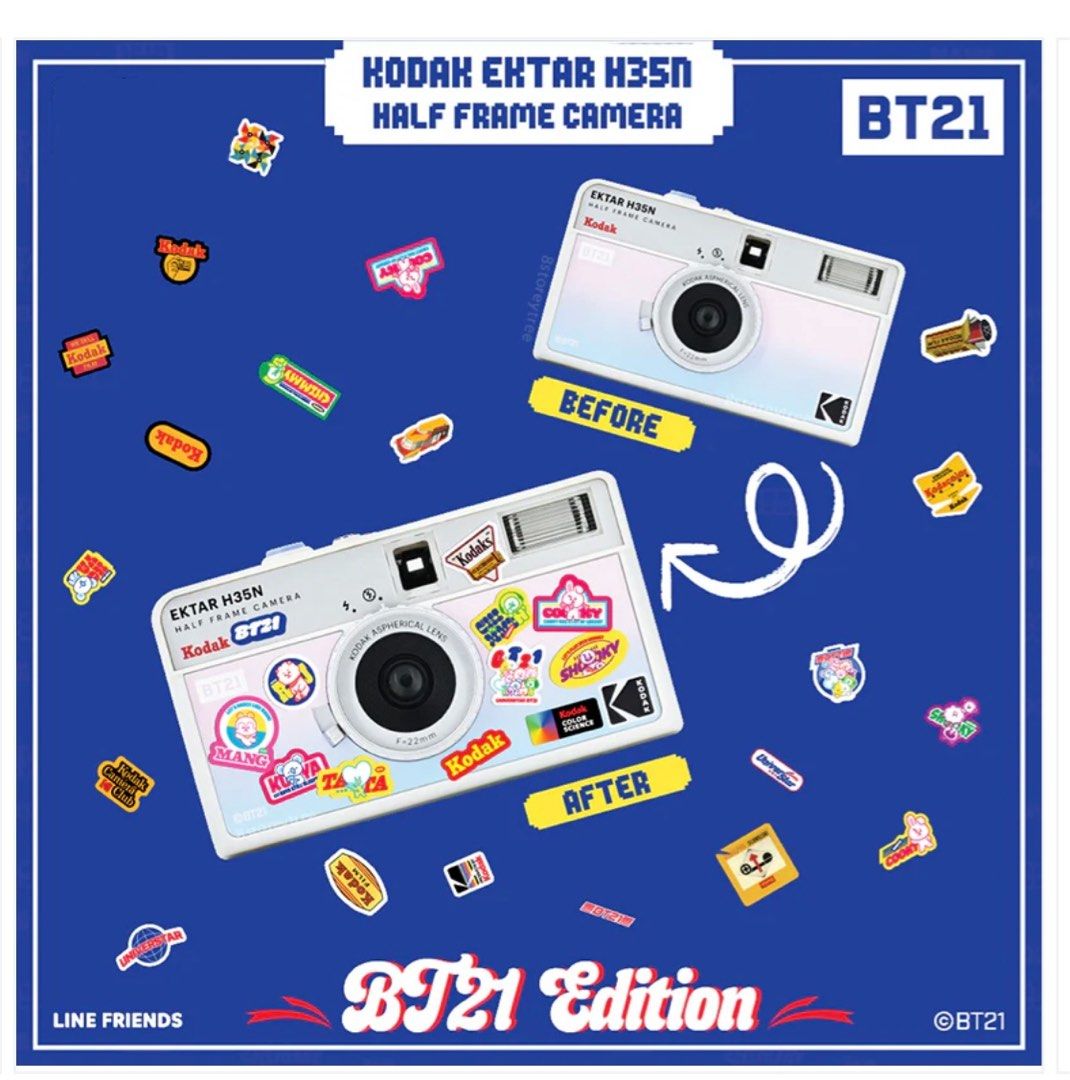 KODAK EKTAR H35N HALF FRAME FILM CAMERA BT21 EDITION BTS💫（現貨